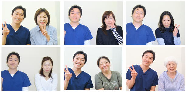顎関節症が改善した患者様の笑顔の写真